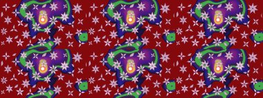 Moda baskısı. Dekorasyon ve tasarım için güzel bir desen. Eski model. Suluboya çizim kalıbı. Çiçeğin suluboya çizimlerinin zarif deseni.