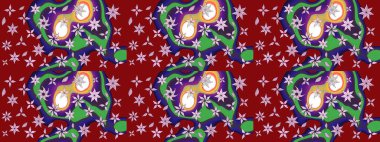 Çiçek arkaplan. Güzel kumaş deseni. Çizim raster deseni.