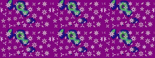 Raster Güzel kumaş deseni. Raster suluboya çiçek deseni, narin çiçekler, mor çiçekler, tebrik kartı şablonu..