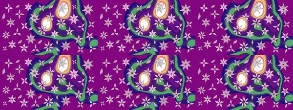 Çocuk stili. Düz Çiçek Elementleri Tasarımı. Çiçekli eskiz arkaplanı. Renkli Bahar Teması çizim şablonu.