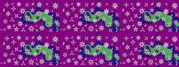 Düz Çiçek Elementleri Tasarımı. Çiçekli eskiz çizimi. Mor renkli çiçekler. Renkli Yaz Teması çizim şablonu.