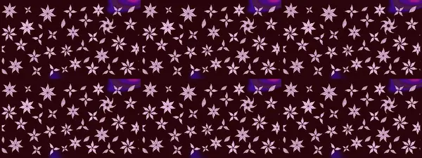 Renkli süs kenarı. Raster illüstrasyonu. Çizim kalıbı. Çiçek duvar kağıdı. Kahverengi renklerde. Hint süsü..