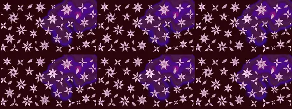 Raster illüstrasyonu. Çiçek buketleriyle klasik bir eskiz şekli. Kahverengi renklerde.