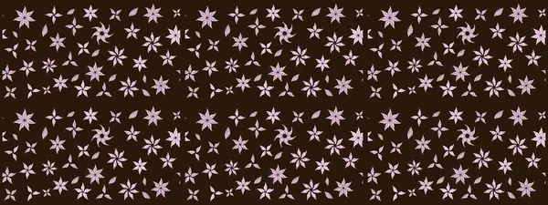 Raster illüstrasyonu. Şirin karalamalı çiçek desenli çizim. Eskiz tarzı kahverengi renklerde. Raster illüstrasyonu. El yapımı çiçek ve bitki koleksiyonu.