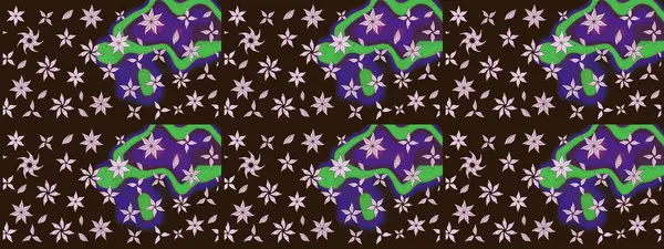 Soyut etnik raster çizim kalıbı. Arkaplan dokusu, duvar kağıdı, kahverengi renkli çiçek teması. Kabile sanatı boho baskısı, klasik çiçek arkaplanı.