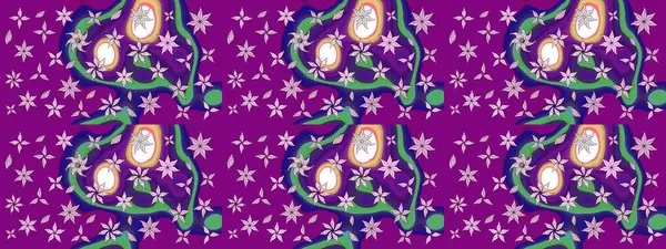 Çocuk stili. Düz Çiçek Elementleri Tasarımı. Çiçekli eskiz arkaplanı. Renkli Bahar Teması çizim şablonu.