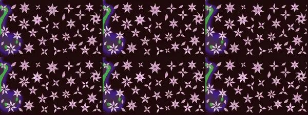 Çizim raster deseni. Güzel kumaş deseni. Çiçek arka planı.