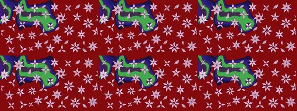 Renkli Bahar Teması eskiz kalıbı. Raster güzel kumaş deseni çiziyor. Düz Çiçek Elementleri Tasarımı. Çiçek deseni.