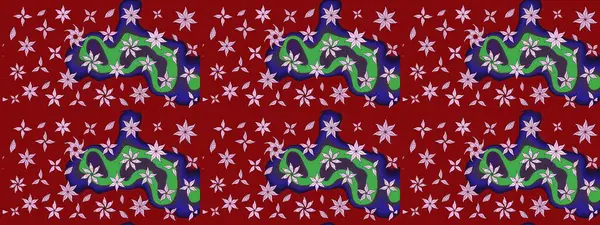 Sevgililer günü ve tebrik kartı konsepti için şık bir davetiye. Manzaralı çiçek deseni. Çiçek kompozisyonu, el boyası, hassas şablon. Üst manzara, yumuşak kırmızı renk biçimi.