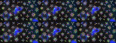 Çiçek arkaplan. Çizim raster deseni. Güzel kumaş deseni.