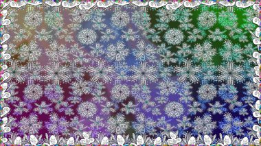 Renkli Bahar Temalı Kusursuz Arkaplan. Düz Çiçek Elementleri Tasarımı. Raster Şirin kumaş deseni. Kusursuz bağbozumu.