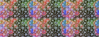 Kahverengi renklerde. Raster illüstrasyonu. Çiçek buketleriyle klasik tarzda eskiz deseni.