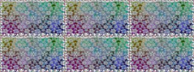 Çiçeksiz desenli arka plan, darbeler, sıçramalar, yaz çiçekleri. Raster illüstrasyonu. Gri renkli çiçekler.