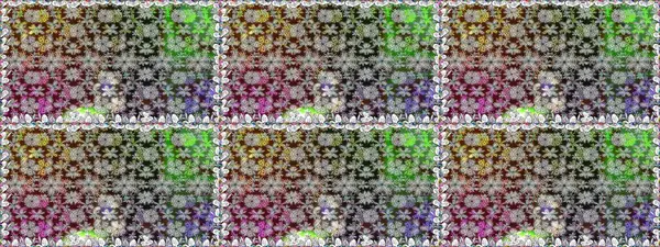 Gri kıvırcık çiçekler gri renkte şekillenir. Raster illüstrasyonu. Klasik çiçek tasarım elementleri.