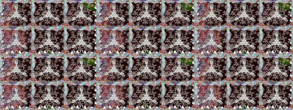 Hediye ambalaj kağıdı, tebrik kartları, posterler ve pankart tasarımı. Kahverengi renkli çiçekler. Raster düz çiçekleri pürüzsüz desen.