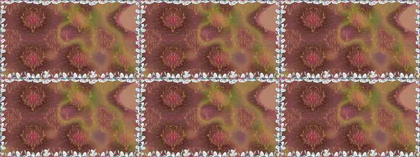 Cute flowers. Raster Trendy fabric pattern. Line seamless pattern.