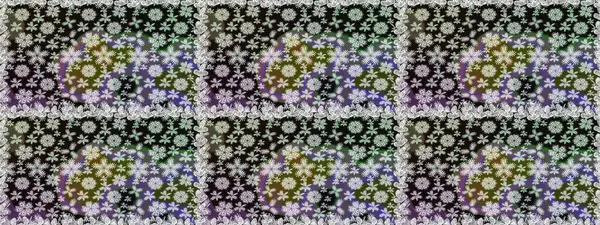 Çiçek buketleriyle klasik tarzda kusursuz desenler. Gri renklerde. Raster illüstrasyonu.