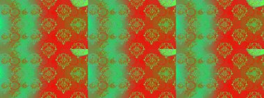 Zarif, parlak ve pürüzsüz yeşil, kırmızı ve turuncu çiçek desenli tasarım. Sabıka baskıları, bebek kıyafetleri, duvar kâğıtları, paket kutuları vb..