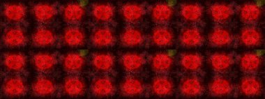 Kırmızı, kahverengi ve siyah renkli kar taneleri. Kar tanesi raster deseni. Renkli arka planda izole tatlı kar taneleri. Raster illüstrasyonu.