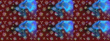 Eskiz Vintage Çiçek Deseni. Raster Kalça dokusu deseni.