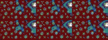 Suluboya, elle çizilmiş. Raster hisseleri. Eskiz arkaplan modeli. Kırmızıda çiçekler.