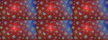 Suluboya, elle çizilmiş. Raster illüstrasyonu. Kahverengi yapraklı yabani çiçekler. Taslak arkaplan deseni.