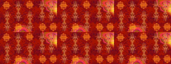 Soyut kış kırmızı, turuncu ve mor süslemeleri. Raster illüstrasyonu. Yuvarlak raster kar tanesi. Renkli arka planda izole tatlı kar taneleri. Güzel kar tanesi..