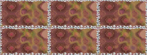 Cute flowers. Raster Trendy fabric pattern. Line seamless pattern.