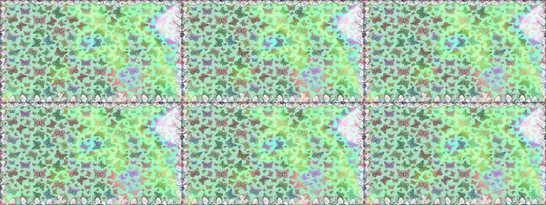 Soyut, pürüzsüz bir arkaplan. Duvar kağıtları, web sayfası geçmişi, yüzey dokuları, tekstil için mükemmel. Raster Kelebekleri deseni. Mavi renkli resimler tropikal kelebeklerle birlikte.