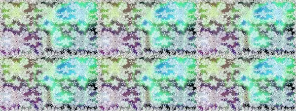 Raster illüstrasyonunda kusursuz çiçek deseni. Tarafsız renklerde çiçekler. Düz Çiçek Elementleri Tasarımı. Renkli Yaz Temalı Kusursuz Arkaplan.