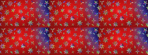 Küçük çiçekte güzel bir desen var. Çiçek kompozisyonu. Doğa. Çiçek arkaplan. Çiçek kolajı. Raster deseni. - Kırmızı çiçekler..