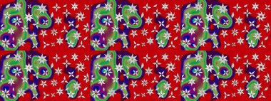 Raster 'ın taze dokusu. Paketleme, tekstil, duvar kâğıdı için çiçek eskizi. Klasik çiçek desenli. Yumuşak fayans. Yumuşak pamuk tasarımı.