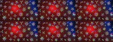 Dallı bahar çiçekleriyle desen, kahverengi renklerle çiçek siluetiyle desen. Raster deseni.