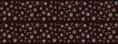 Raster çiçek desenli çiçek deseni, yapraklar, dekoratif elementler, sıçrama, lekeler, el çizimi kontur çizgileri ve Doodle çizim stili, grafik raster çizim çizimi.