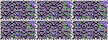 Gri üzerine gri. Çiçekli ipek eşarp. El çizimi çiçek unsurları olan soyut, dikişsiz raster deseni. 1950-1960 motifleri. Retro tekstil tasarım koleksiyonu.