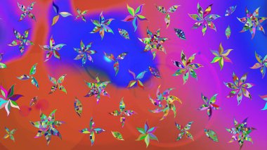 Güzel eskiz şekli. Raster çiçekli arka plan. Yazdır. Güzel kumaş deseni. Renkli Yaz Temalı eskiz kalıbı. Düz Çiçek Elementleri Tasarımı.