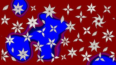 Eskiz arkaplan modeli. Kırmızı yapraklı yabani çiçekler. Suluboya, elle çizilmiş. Raster illüstrasyonu.