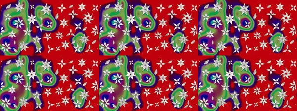 Raster 'ın taze dokusu. Paketleme, tekstil, duvar kâğıdı için çiçek eskizi. Klasik çiçek desenli. Yumuşak fayans. Yumuşak pamuk tasarımı.