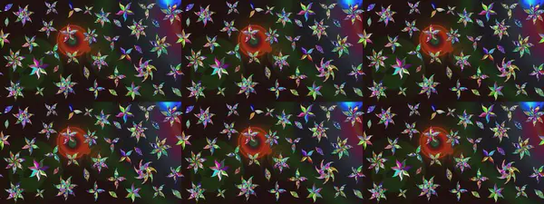 Egzotik çiçekler, gri renkte botanik parlak klasik doğa. Raster illüstrasyonu. Klasik tropikal doğal elementlerin suluboya seti.