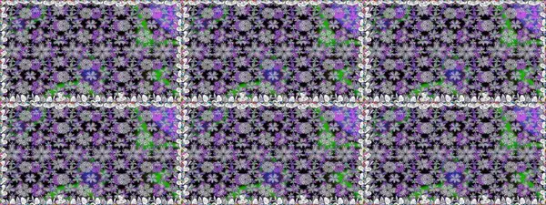 Gri üzerine gri. Çiçekli ipek eşarp. El çizimi çiçek unsurları olan soyut, dikişsiz raster deseni. 1950-1960 motifleri. Retro tekstil tasarım koleksiyonu.