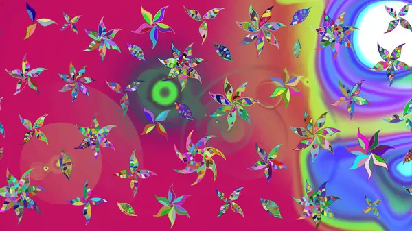 Çiçek arkaplan. Çizim raster deseni. Güzel kumaş deseni.