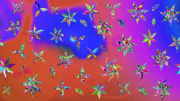 Güzel eskiz şekli. Raster çiçekli arka plan. Yazdır. Güzel kumaş deseni. Renkli Yaz Temalı eskiz kalıbı. Düz Çiçek Elementleri Tasarımı.