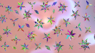 Küçük çaplı çiçeklerdeki basit şirin desenler. Tekstil veya kitap kapakları, imalat, duvar kağıtları, baskı, hediye paketi ve yapıştırma kitabı için çiçek eskizi geçmişi. Raster illüstrasyonu.