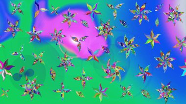 Çiçekli çiçek deseni, suluboya. Raster deseni. Süslü kumaş deseni.