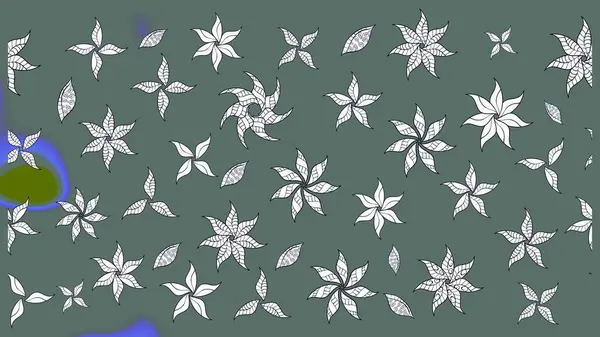 Raster çiçek desenleri çiziyor. Tarafsız renklerde vadinin çiçekleri.