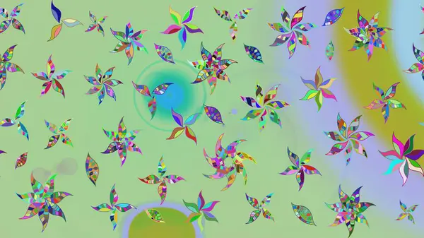 Çiçek arkaplan. Çizim raster deseni. Güzel kumaş deseni.