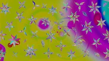 Raster illüstrasyonu. Klasik tropikal doğal elementlerin suluboya seti. Egzotik çiçekler, botanik parlak klasik yeşil renkler.