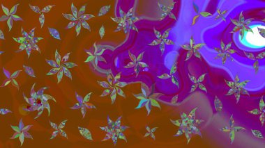 Renkli Bahar Teması eskiz kalıbı. Çiçekli eskiz arkaplanı. Düz Çiçek Elementleri Tasarımı. Çocuk stili.