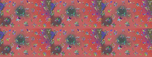 Raster düz çiçek çizim deseni. Hediye ambalaj kağıdı, tebrik kartları, posterler ve pankart tasarımı. Pembe renkte çiçekler.