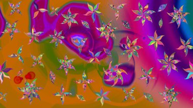 Yatak çarşafları, ceket, paket tasarımı, kumaş ve moda kavramları için tekstil baskısı. Eskiz modeli etnik tasarım. Çiçekleri, deniz kabukları, mandalaları ve suluboya efektleri olan deniz altyapısı.